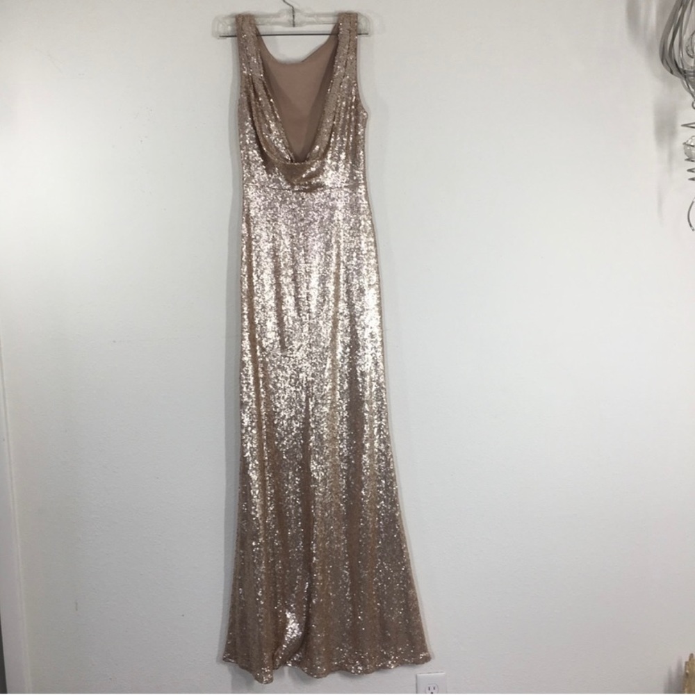 Lulus gold sequin gown ✨